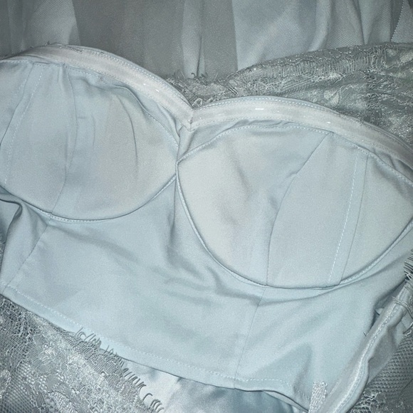 Hitherto Sky Blue V-Neck Dress Size 4 - Picture 7 of 11